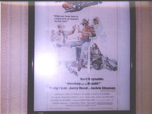 Smokey and the Bandit mini movie poster put out by Topps in 1981