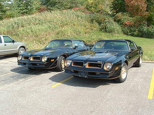 Showing off these two 1976 PHS documented 50th LE's at work in Cleveland, Ohio. One nice day in June, 2004.  Two of only 533 made. Michael Tyler's 50th is on the left.