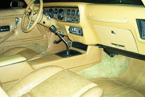 Nice interior shot of the 4 speed.