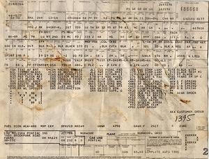 Stu Langer Build Sheet